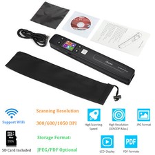 MUNBYN 1050DPI Document Photo Scanner,to PDF/JPG built-in WiFi with 16GB SD Card picture
