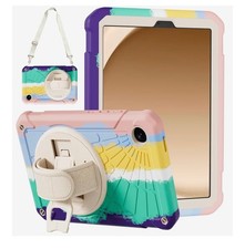 Pink Green Samsung Galaxy Tab A9 8.7 inch 2023 Protective Case Rugged Shockproof picture