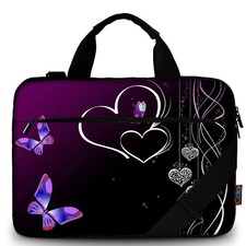 14.5 15 15.6 Inches Canvas Laptop Shoulder Bag Case,Messenger Bag Sleeve Pouc... picture
