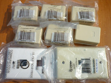 (QTY 6) Steren 300-146 Dual Modular Telephone Surface Jacks RJ11 + 2 Wall Plates picture