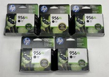 HP OfficeJet 956XL L0R39AN Black Ink Cartridge Exp 2018-2020 Lot 5 Genuine NEW picture