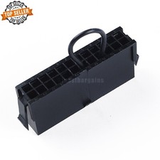 Black ATX Power Supply PSU Jumper Bridge Tool 24 Pin PSUBRIDGE24P Plastic 1pc picture