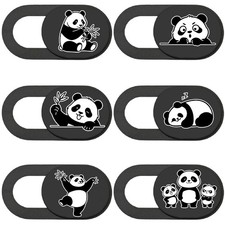 6Pcs 6 Styles Panda Camera Cover Webcam Cover Slide Cute Animal Design Privac... picture