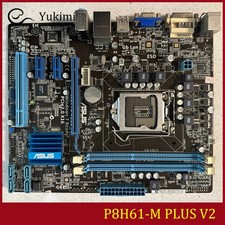 FOR ASUS P8H61-M PLUS V2 DDR3*2 LGA 1155 16GB VGA DVI uATX Ｍotherboard Test OK picture