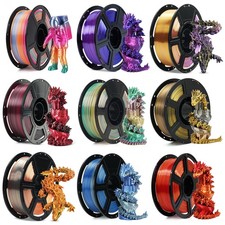 FLASHFORGE Silk PLA Filament 1.75mm 1KG Shifting Multicolor 3D Printer Filament picture