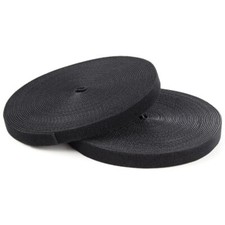 StarTech HKLP100 Hook-and-Loop Cable Management Tie - 100 ft. Bulk Roll - Black picture