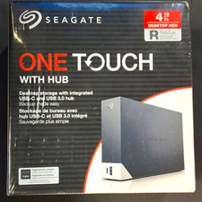 Seagate One Touch with Hub 4TB Desktop External HDD USB-C USB 3.0 Black picture
