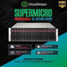 Supermicro Microcloud A+ AS-3015MR-H8TNR 8 Nodes AMD EPYC 4464P Blade Server picture