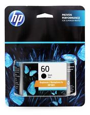 *07/2024* New Genuine HP 60 Black Ink Printer Cartridge - Factory Sealed picture