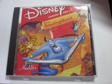 Disney Reading Quest With Aladdin (Windows/Mac, 1998) CD-ROM Educational Game picture
