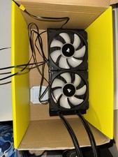 Corsair iCUE H100i RGB Pro XT 240mm AIO Liquid CPU Cooler - Used, Working picture