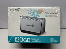 Seagate 120gb gig External USB2 Hard Disk Drive Brand New / SEALED picture
