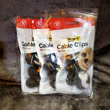 3 pk Wrap-It Storage Cable Clips Black picture