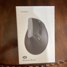 UINEER A06 Wireless Mouse, Ergonomic, Type-C Charging, 2.4GHz/Bluetooth (pink) picture