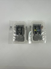Genuine Canon PG-40 Black CL-41 Color Ink Cartridges 40 41 OEM Sealed Lot of 2 picture