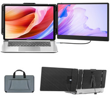 S1 Laptop Screen Extender 14'' 1080P IPS Portable Dual Monitor Plug & Play picture