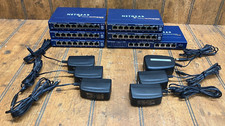 6 Netgear Model FS108 8 Port Fast Ethernet Switches 10/100 Mbps w/Power Supplies picture