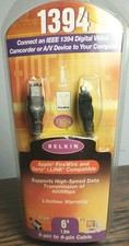 Belkin 1394 Application 6 Foot 6 Pin to 4 Pin Cable NEW Package FireWire i.Link picture