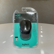 Logitech M317 Wireless Optical Mouse Black Win 10 11 macOS 10.5 New Sealed OEM picture