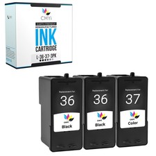 3-Pack Replacement CMYi Lexmark 36-37 Ink Cartridge for Z Series Z2400 Z2420 picture