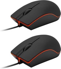 Guiheng 2 Pack Wired Mouse - USB Wired Computer Mouse for Right or Left Hand picture
