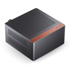 JONSBO NV10/N10 Mini ITX PC Case 3.3mm Aluminum Walnut Panel PCIe4.0 Cable picture