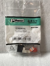 PANDUIT Mini-Com Mod - Cat5e Jack- UTP - Black - CJ5E88TBL  picture