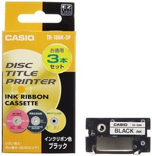 Casio TR-18BK-3P Ink Ribbon Disc Title Printer Black Ink Ribbon Pack of 3 F/S picture