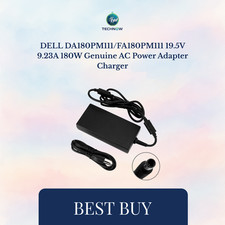 DELL DA180PM111/FA180PM111 19.5V 9.23A 180W Genuine AC Power Adapter Charger picture