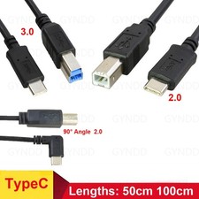USB Printer Cable High Speed TypeC 2.0 / 3.0 A to B Lead Epson Kodak HP 0.5m 1m picture