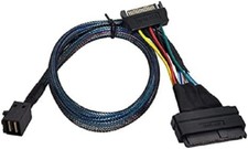 SFF-8639 68P Straight + PWR to SFF-8643 36P Mini SAS U.2 Cable for 2.5 NVMe SSD picture
