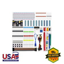 Electronics Component Kit with Power Supply Module Breadboard Jumper Wires picture