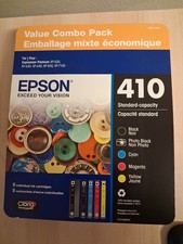 Epson 410 Black/Color BCMY 5 Pack Ink Cartridges T4101-5-SVH - EXP 05/2028 picture