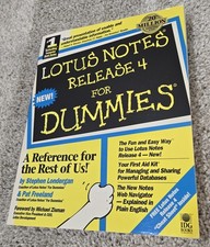1996 - LOTUS Notes, Release 4 for Dummies (Textbook with Screenshots, IDG Books) picture