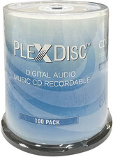 52x Digital Audio Music CD-R Disc 700MB White Inkjet Printable - 100 PK Spindle picture