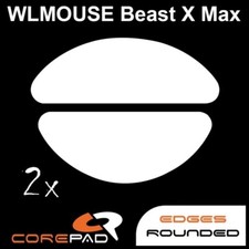 Corepad Skatez WLmouse BEAST X MAX Replacement Mouse Feet Hyperglides Teflon picture