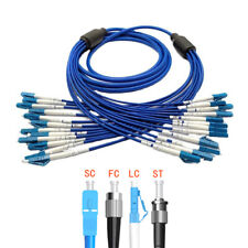 1M~50M LC UPC to LC/FC/SC/ST SM 12 Strand Armored Fiber Optic Patch Cord Cable picture