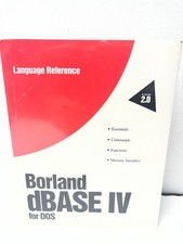 BRAND NEW SEALED Borland dBASE IV v2.0 for DOS Database Software MANUAL picture