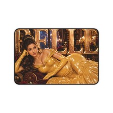 Neoprene Mouse Mat Featuring Belle, Desk Pad for Keyboard and Computer picture
