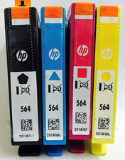 New Genuine HP 564 Black Color 4PK Ink Cartridges for PhotoSmart 5520 5525 picture