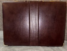 Business Class Brown  LEATHER Briefcase picture