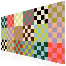 Desk Mat,Cute Desk Cover for Women,35.4x15.7in,Checkered picture