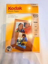Kodak 4x6 Inkjet Photo Paper 100 Sheets Gloss 44lb 6mil CAT 174 3327 - Brand New picture