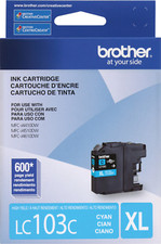 New Genuine Brother LC103XL Cyan Ink Cartridge MFC-J4610DW, MFC-J470DW picture