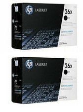2 Genuine OEM UNUSED HP 26X Toner Cartridges -Never Put Into a Printer OPEN BOX picture