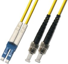 200M Singlemode Duplex Fiber Optic Cable 9/125 LC ST Yellow Patch Cable Network picture