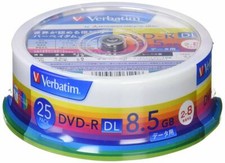 Mitsubishi Chemical Media Verbatim DVD-R DL for Data 8.5GB 25 discs DHR85HP25V1 picture