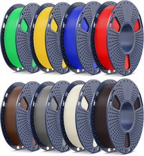 SUNLU PLA+2.0 3D Printer Filament, Multicolor Bundle, 8 Colors picture