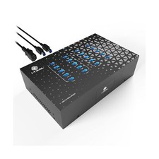 Powered USB Hub – 20 Port USB 3.0 Hub - 5Gbps Sync & High-Speed Data Trans picture