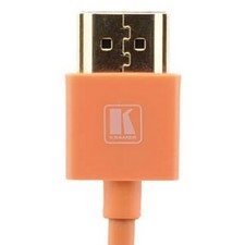 Kramer C-HM/HM/PICO/OR-6 6 Foot Ultra Slim High Speed HDMI Cable Orange picture